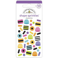 Doodlebug Design - Ghost Town Collection - Stickers - Shape Sprinkles - Enamel - All Sorts of Fun