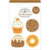 Doodlebug Design - Pumpkin Spice Collection - Stickers - Doodle-Pops - Fall Treats