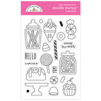 Doodlebug Design - Ghost Town Collection - Clear Photopolymer Stamps - Sweet Treats
