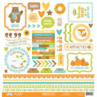 Doodlebug Design - Pumpkin Spice Collection - 12 x 12 Cardstock Stickers - This and That