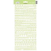 Doodlebug Design - Cardstock Stickers - Alphabet - My Type - Limeade