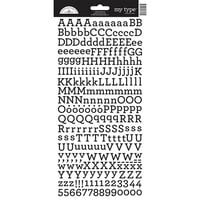 Doodlebug Design - Cardstock Stickers - Alphabet - My Type - Beetle Black