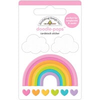 Doodlebug Design - Fairy Garden Collection - Stickers - Doodle-Pops - Over The Rainbow