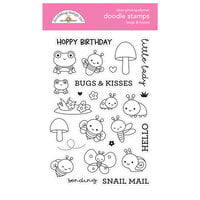 Doodlebug Design - Fairy Garden Collection - Clear Photopolymer Stamps - Bugs And Kisses