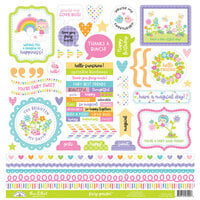 Doodlebug Design - Fairy Garden Collection - 12 x 12 Cardstock Stickers - This and That
