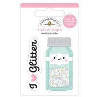 Doodlebug Design - Cute and Crafty Collection - Stickers - Shaker-Pops - Glitter Jar