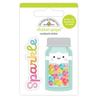 Doodlebug Design - Cute and Crafty Collection - Stickers - Shaker-Pops - Sequin Jar