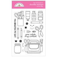 Doodlebug Design - Cute and Crafty Collection - Clear Photopolymer Stamps - Cute and Crafty