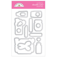 Doodlebug Design - Cute and Crafty Collection - Doodle Cuts - Metal Dies - Cute and Crafty