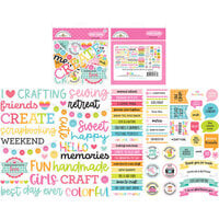 Doodlebug Design - Cute and Crafty Collection - Chit Chat - Die Cut Cardstock Pieces