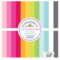 Doodlebug Design - Cute and Crafty Collection - 12 x 12 Paper Pack - Textured Cardstock Assortment