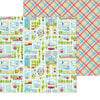 Doodlebug Design - Fun At The Park Collection - 12 x 12 Double Sided Paper - You Are Here