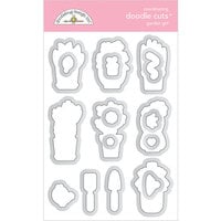 Doodlebug Design - My Happy Place Collection - Doodle Cuts - Metal Dies - Garden Girl