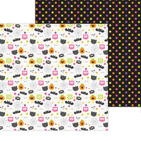 Doodlebug Design - Happy Haunting Collection - 12 x 12 Double Sided Paper - Happy Haunting
