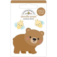 Doodlebug Design - Great Outdoors Collection - Stickers - Doodle-Pops - Honey Bear