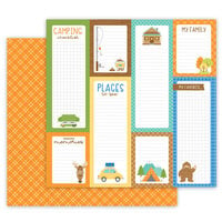 Doodlebug Design - Great Outdoors Collection - 12 x 12 Double Sided Paper - My Favorite Flannel