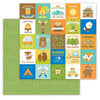 Doodlebug Design - Great Outdoors Collection - 12 x 12 Double Sided Paper - A Camping We Will Go