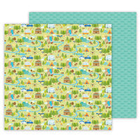 Doodlebug Design - Great Outdoors Collection - 12 x 12 Double Sided Paper - Happy Camper
