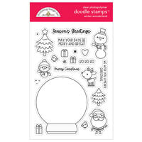 Doodlebug Design - Let It Snow Collection - Clear Photopolymer Stamps - Winter Wonderland