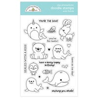 Doodlebug Design - Let It Snow Collection - Clear Photopolymer Stamps - Arctic Friends