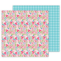 Doodlebug Design - Let It Snow Collection - 12 x 12 Double Sided Paper - Frosty Floral
