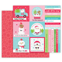 Doodlebug Design - Let It Snow Collection - 12 x 12 Double Sided Paper - Tis The Season