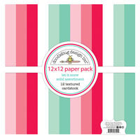 Doodlebug Design - Let It Snow Collection - 12 x 12 Paper Pack - Textured Cardstock Assortment