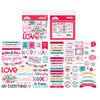 Doodlebug Design - Lots Of Love Collection - Odds and Ends - Die Cut Cardstock Pieces - Chit Chat