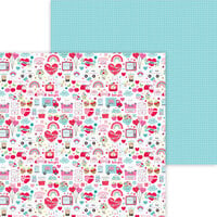 Doodlebug Design - Lots Of Love Collection - 12 x 12 Double Sided Paper