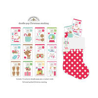 Doodlebug Design - Let It Snow Collection - Doodle-Pops Christmas Stocking