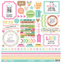 Doodlebug Design - Pretty Kitty Collection - 12 x 12 Cardstock Stickers - This and That