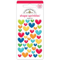 Doodlebug Design - Doggone Cute Collection - Stickers - Shape Sprinkles - Enamel - Puppy Love