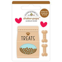 Doodlebug Design - Doggone Cute Collection - Stickers - Shaker-Pops - Doggie Treats