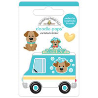 Doodlebug Design - Doggone Cute Collection - Stickers - Doodle-Pops - Wash Wagon