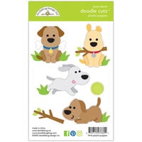 Doodlebug Design - Doggone Cute Collection - Doodle Cuts - Metal Dies - Playful Puppies