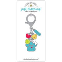 Doodlebug Design - Doggone Cute Collection - Just Charming Clip and Keychain - I Love My Dog