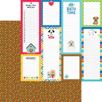 Doodlebug Design - Doggone Cute Collection - 12 x 12 Double Sided Paper - See Spot Run