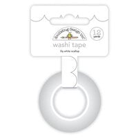 Doodlebug Design - Monochromatic Collection - Washi Tape - Lily White Scallop