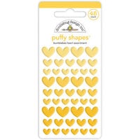 Doodlebug Design - Monochromatic Collection - Stickers - Puffy Shapes - Bumblebee Heart