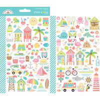 Doodlebug Design - Seaside Summer Collection - Cardstock Stickers - Mini Icons