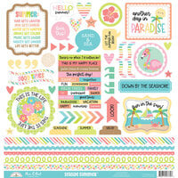 Doodlebug Design - Seaside Summer Collection - 12 x 12 Cardstock Stickers - This and That