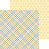 Doodlebug Design - Seaside Summer Collection - 12 x 12 Double Sided Paper - Plaid It's Summer