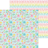 Doodlebug Design - Seaside Summer Collection - 12 x 12 Double Sided Paper - Under The Sea