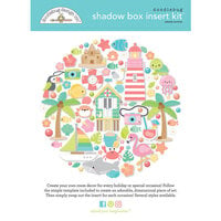 Doodlebug Design - Seaside Summer Collection - Shadow Box Insert Kit