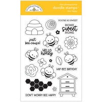 Doodlebug Design - Farmer's Market Collection - Clear Photopolymer Stamps - Bee Happy