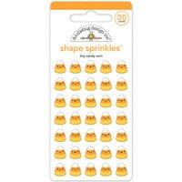 Doodlebug Design - Monster Madness Collection - Halloween - Stickers - Shape Sprinkles - Enamel - Tiny Candy Corn