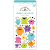 Doodlebug Design - Monster Madness Collection - Halloween - Stickers - Shape Sprinkles - Enamel - Monster Madness