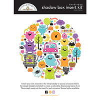 Doodlebug Design - Monster Madness Collection - Halloween - Shadow Box Insert Kit