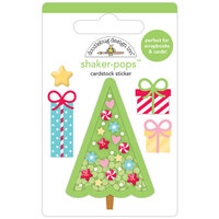 Doodlebug Design - Candy Cane Lane Collection - Christmas - Stickers - Shaker-Pops - Merry And Bright