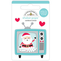 Doodlebug Design - Candy Cane Lane Collection - Christmas - Stickers - Doodle-Pops - Santavision